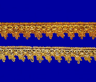 4505-1 Тесьма "Виноград" из золотой серебрянной нити, ш. 33 мм, 0384-0921С